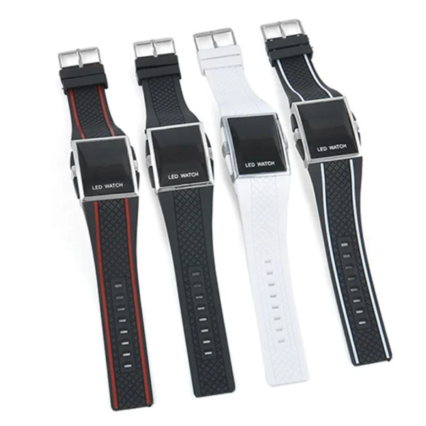 Fashion Casual Unisex Square Case LED Digital Display Sports Wrist Watch Gift - Image 2