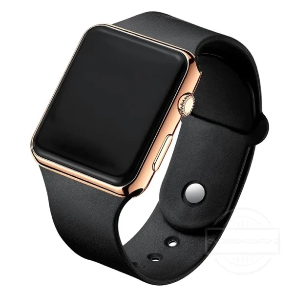 Simple Digital Watch for Men Women Fashion Sport LED Electronic Watch Black Silicone Wristband Casual Mens Watch Reloj Hombre - Image 2