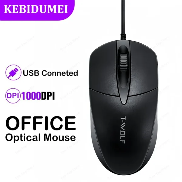 USB Wired Mouse Office Gaming Mouse Ergonomic Mouse Optical Mouse mice Plug and Play For PC Computer Windows Mac OS Laptop