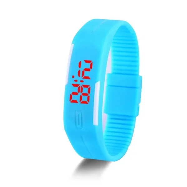 New Digital LED Watches Candy Color Silicone Rubber Touch Screen Digital Watches Women Men Children Bracelet Sports Wristwatch - Image 5