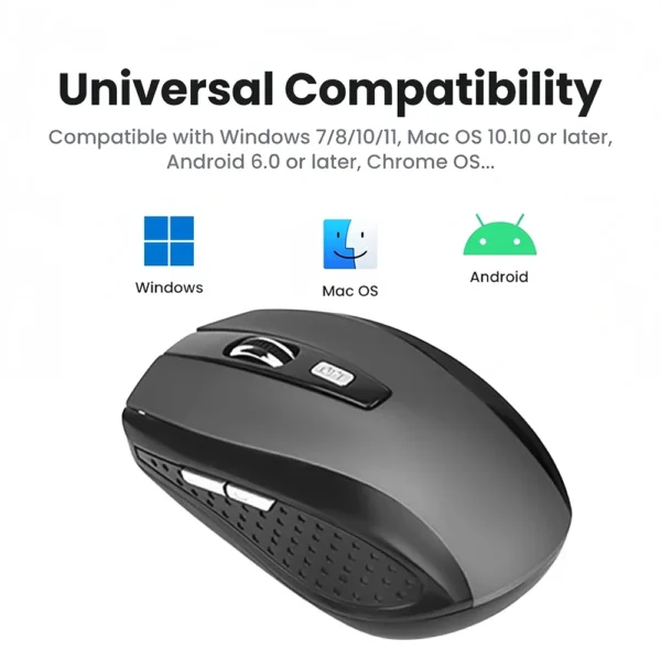 2.4G Wireless Mouse Gaming Mouse Silent Mouse Ergonomic Mouse 6 Buttons 1600 DPI Optical Office Mouse Mice for PC Laptop MacBook - Image 5