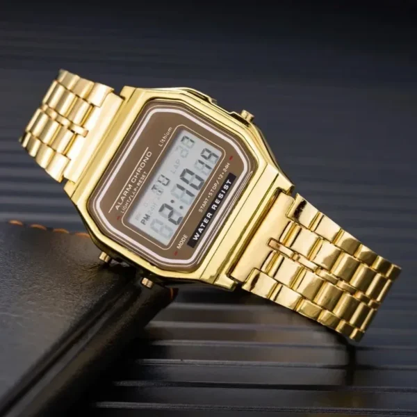 Fashion Mens Watch Digital Led Luxury Stainless Steel Square Wristwatch Electronic Watches for Men Female Clock Reloj Hombre - Image 3