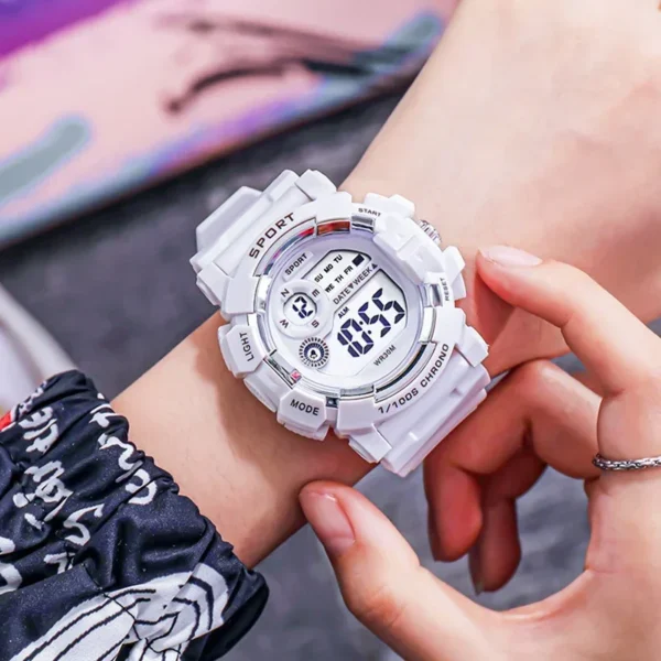 YIKAZE Fashion Sports Watches Men Women Digital Watch Waterproof Luminous Alarm Clock Electronic Wristwatch for Kids Children - Image 3