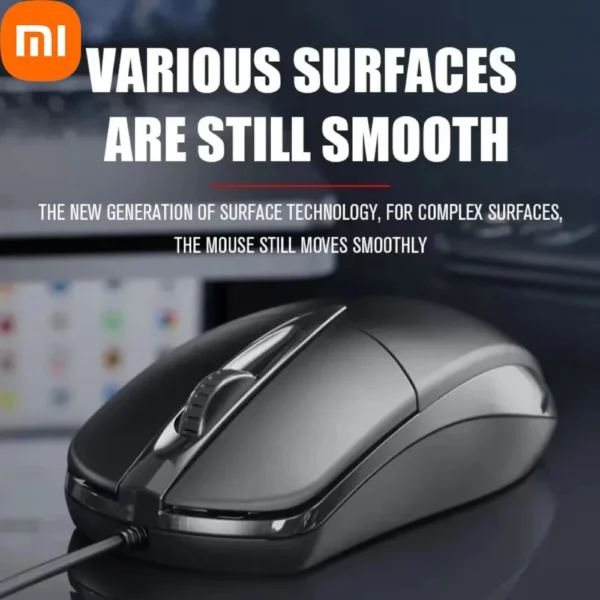 Xiaomi USB Wired Computer Mouse Optical Mouse Gamer PC Laptop Notebook Computer Mouse Mice for Office Home Game Use