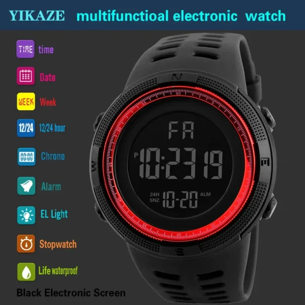 YIKAZE Y01 Military Men Sports Wristwatch Multifunction - Image 3