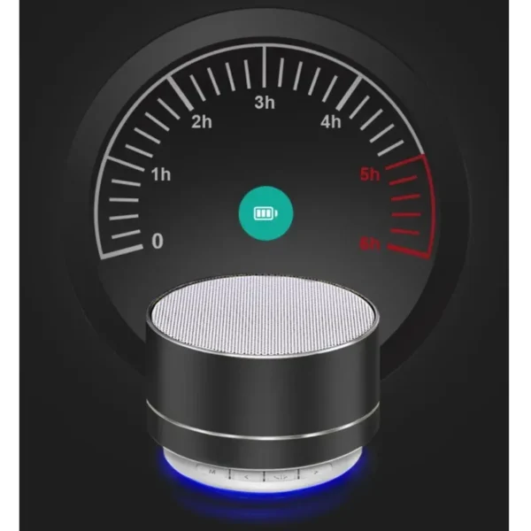Wireless Bluetooth Speaker Small Steel Cannon Subwoofer Portable Mini Gift Card Bluetooth SpeakerColor - Image 3