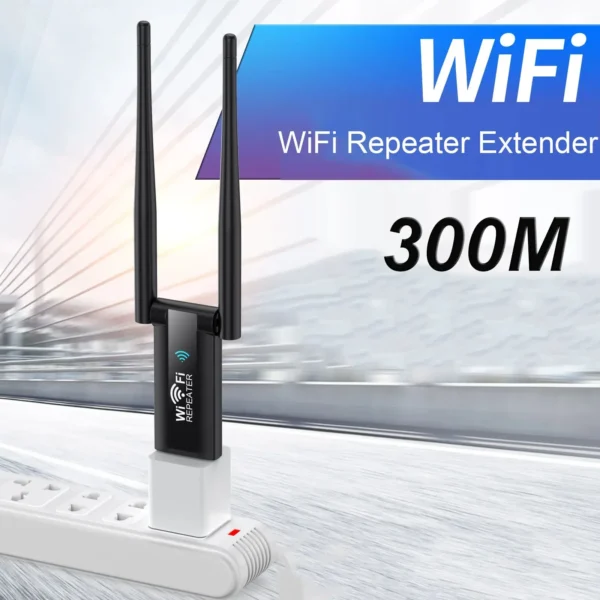 300Mbps Wireless USB WiFi Repeater Extender WiFi Signal Amplifier Booster Long Range Wi-Fi Router Home Network Card Extension - Image 3