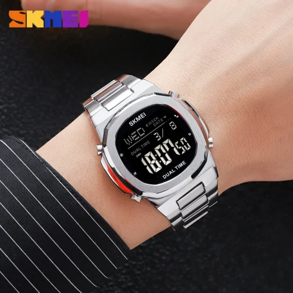 SKMEI 2004 Sport Digital Watch for Men Luxury Electronic Alarm Clock Calendar Waterproof Mens Wristwatches 2036 reloj hombre - Image 4