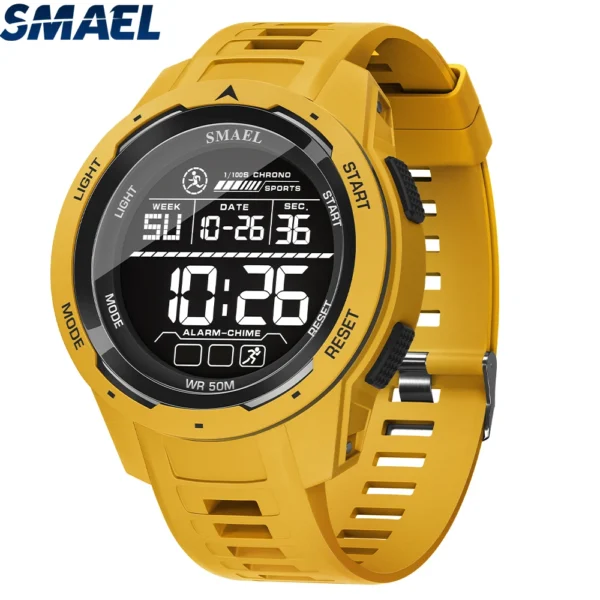 SMAEL 8105 Watch for Men Digital Watches Sports LED Wristwatches Men's 50m Waterproof Watch Digital Light Stopwatch