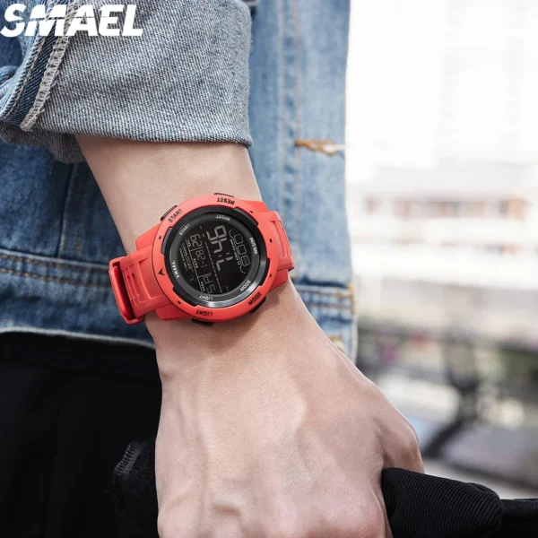 SMAEL 8105 Watch for Men Digital Watches Sports LED Wristwatches Men's 50m Waterproof Watch Digital Light Stopwatch - Image 5
