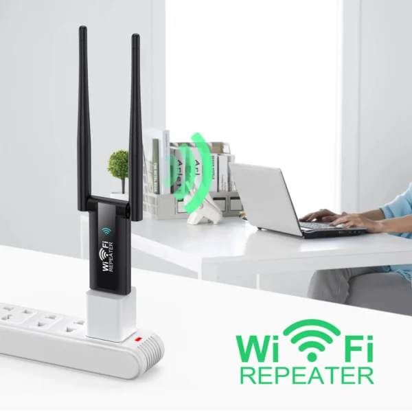 300Mbps Wireless USB WiFi Repeater Extender WiFi Signal Amplifier Booster Long Range Wi-Fi Router Home Network Card Extension - Image 4