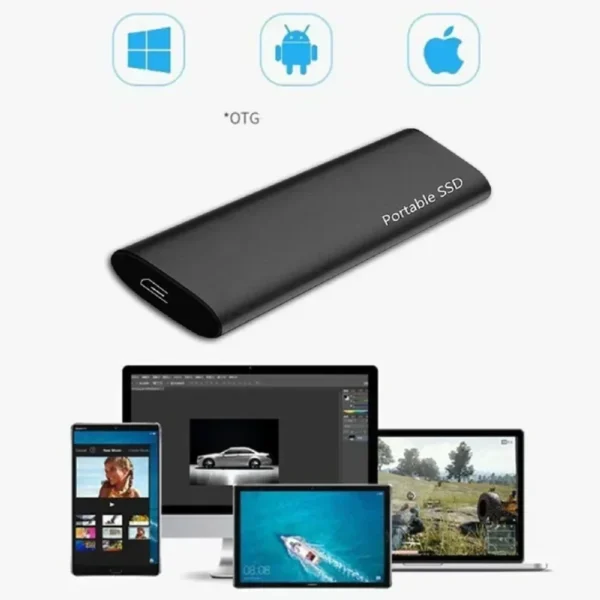 New High-Endurance SSD Portable Hard Drive 128TB External Hard Disk USB3.1 High-Speed Storage Drive for Laptop/PC/Smartphone - Image 3