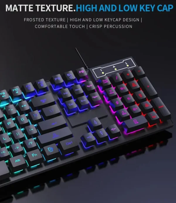 Wired Backlit Keyboard gaming Mechanic Kit waterproof Luminous 104 key keyboard And Mouse Set for Gamer PC Laptop Home Office - Image 4