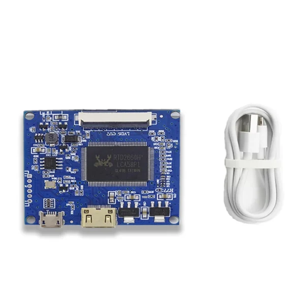 7 Inch 1024*600 Screen Display LCD Monitor Driver Control Board Mini HDMI-Compatible For Lattepanda,Raspberry Pi Banana Pi PC - Image 3