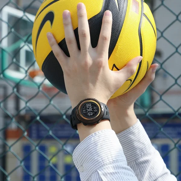 SKMEI 1251 Waterproof Digital Watch for Men Sport Countdown Electronic Wristwatches Mens Military LED Clock 1560 Reloj Hombre - Image 4