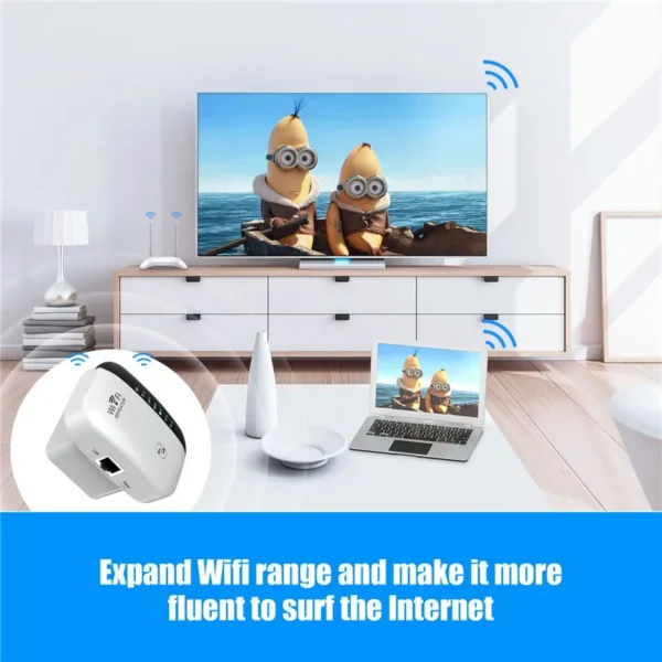 300Mbps Wireless WIFI Repeater 2.4G WiFi Extender Router 802.11N Signal Booster Amplifier Network Card Adapter for Office Home - Image 2