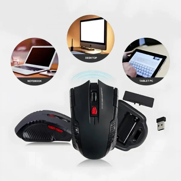 2.4G Wireless Mouse USB Receiver 6 Buttons Professional Optical Wireless Mouses USB Right Scroll Mice for Laptop PC Gamer - Image 6