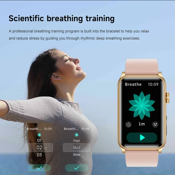 2025 New AI Medical Diagnostic Blood Sugar Smart Watch Men Multi Sports Heart Rate Voice Bluetooth Call Health Smartwatch Women - Image 5