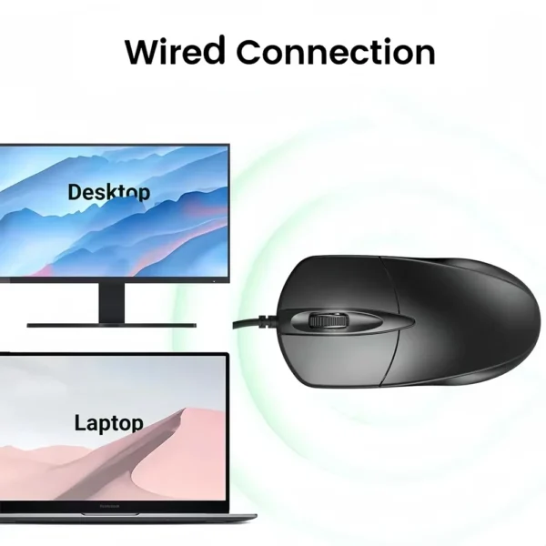USB Wired Mouse Office Gaming Mouse Ergonomic Mouse Optical Mouse mice Plug and Play For PC Computer Windows Mac OS Laptop - Image 4