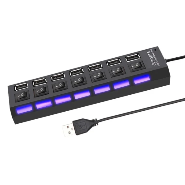 USB 2.0 Hub Use Power Adapter 4/7 Port - Image 3