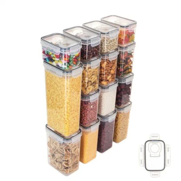 Airtight Food Storage Containers With Lid Pantry Organizer Cereal Dispenser Cereal Containers Food Storage Box Kitchen Organizer - Image 3