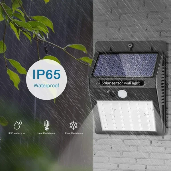 30 LED Solar Lights PIR Motion Sensor Wall Light Solar Outdoor Light Waterproof Solar Powered Sunlight Garden Decor Street Lamp - Image 2