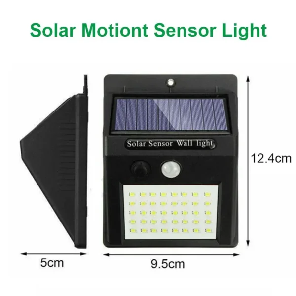 30 LED Solar Lights PIR Motion Sensor Wall Light Solar Outdoor Light Waterproof Solar Powered Sunlight Garden Decor Street Lamp - Image 5