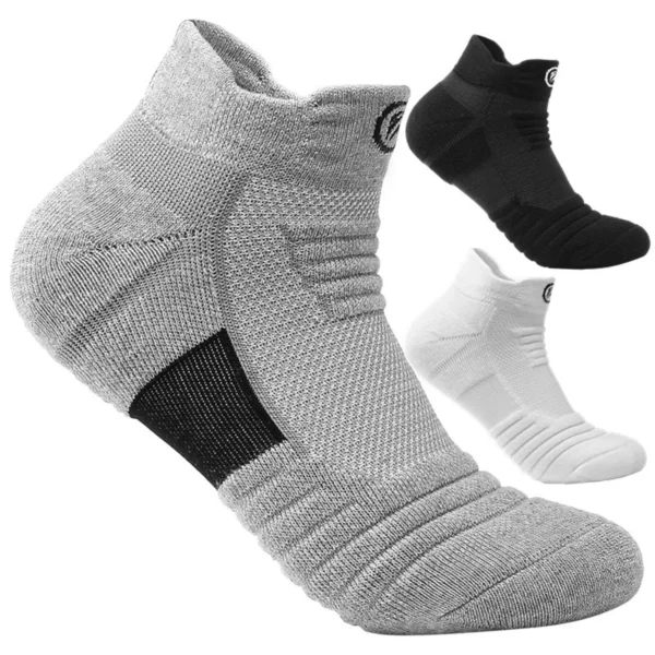 1/3pairs/Lot Men's Socks Compression Stockings Breathable Basketball Sports Cycling running Towel Socks High Elastic Tube Socks - Image 2