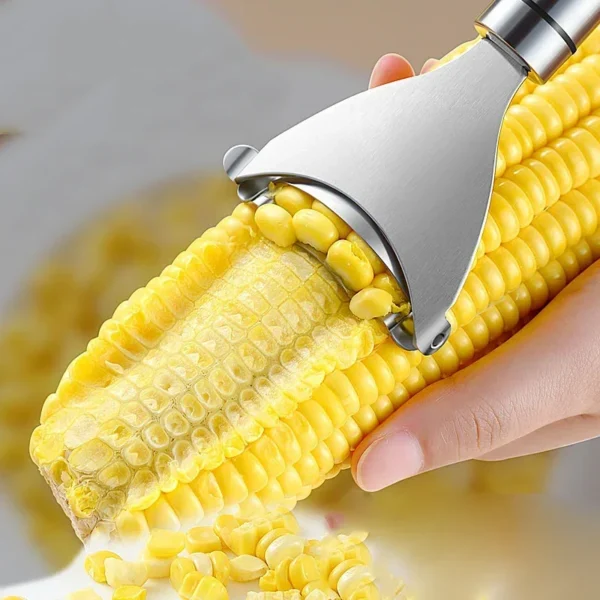 Stainless Steel Corn Peeler Serrated Corn Stripper Peelers Cob Shaver Planer Thresher Cutter Kitchen Fruit Vegetable Gadget Tool - Image 4
