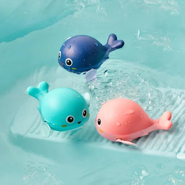 Baby Bath Toys Kids Swimming Clockwork Dolls Play Water Fun Bathing Cute Funny Children Bathroom Shower Bathtub Animals Toy - Image 3