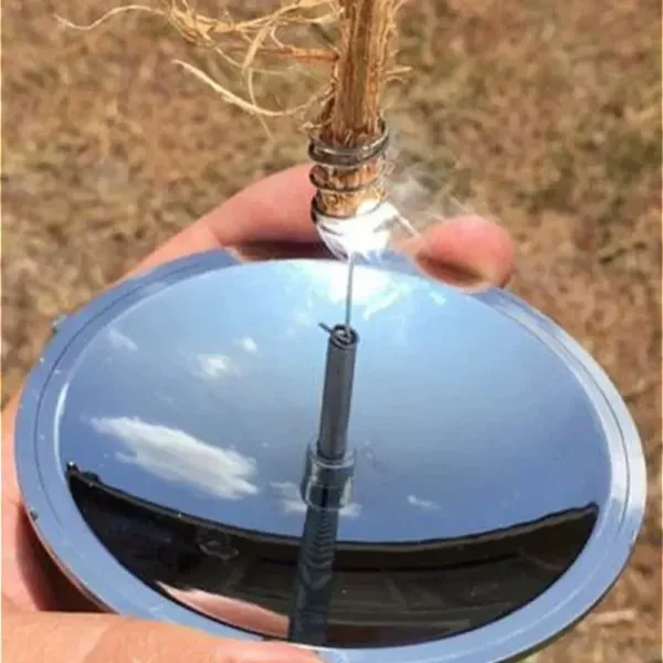 Solar Lighter Outdoor Fire Ignition Waterproof Windproof Emergency Travel Kits Portable Camping Hiking Wild Survival Tool Gear - Image 5