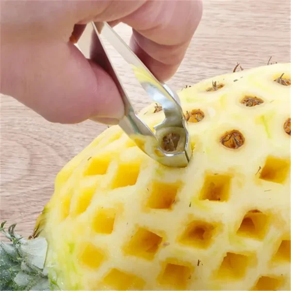 Stainless Steel Strawberry Huller Fruit Peeler Pineapple Corer Slicer Cutter Kitchen Knife Gadgets Pineapple Slicer Clips New - Image 2