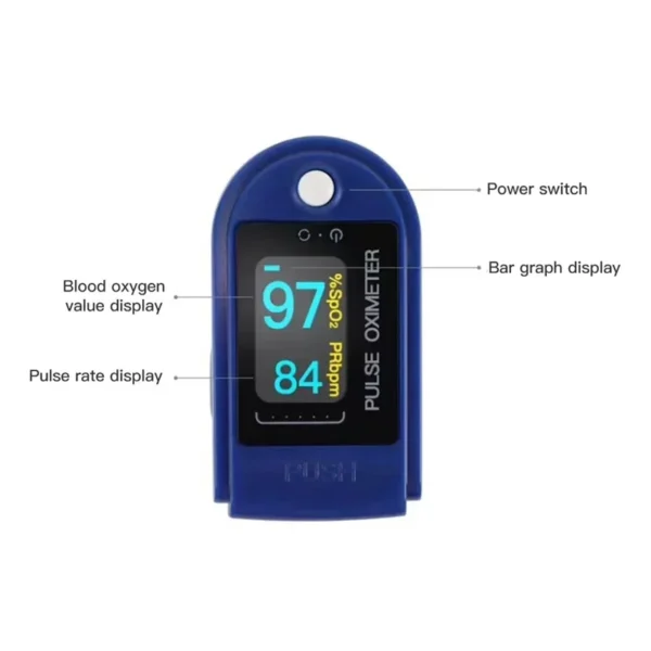 Portable Professional Finger Oximeter Digital Finger Pulse Oximeter OLED Blood Oxygen Heart Rate Health Diagnostic Monitor Tool - Image 3