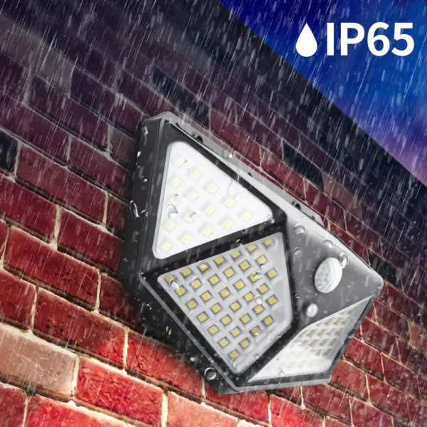 100 LED Solar Wall Lights Waterproof Outdoor Solar Lamp Motion Sensor Solar Powered Sunlight Street Light for Garden Light Hot - Image 2