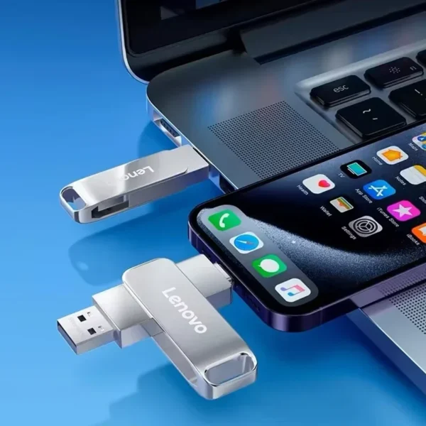 NEW Lenovo USB 3.0 Flash Drive High Speed Pen Drive 64TB Usb 3. 0 Memory Stick 2TB Flash Pendrive 128GB Metal Memoria Usb Disk - Image 3