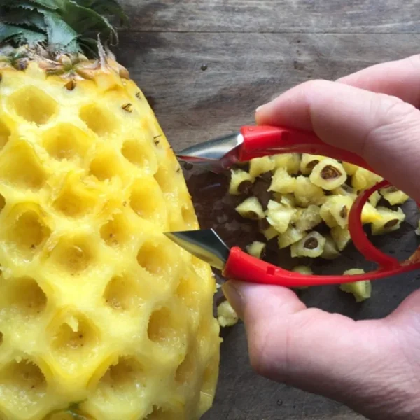 Stainless Steel Profession Pineapple Eye Peeler Cutter Seed Remover Clip Tweezer Fruit Slicer Tools Kitchen Gadget For Home - Image 3