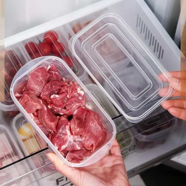 10/1PCS Frozen Meat Dispenser Box Refrigerator Special Food Grade Preservation Box Home Kitchen Sealing Plastic Storage Supplies - Image 3