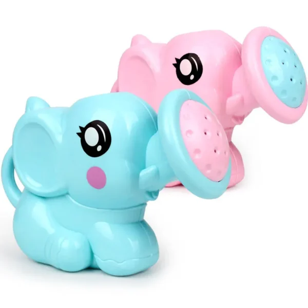 Baby Bath Toys Lovely Plastic Elephant Shape Water Spray for Baby Shower Swimming Toys Kids Gift Storage Mesh Bag Baby Kids Toy - Image 3