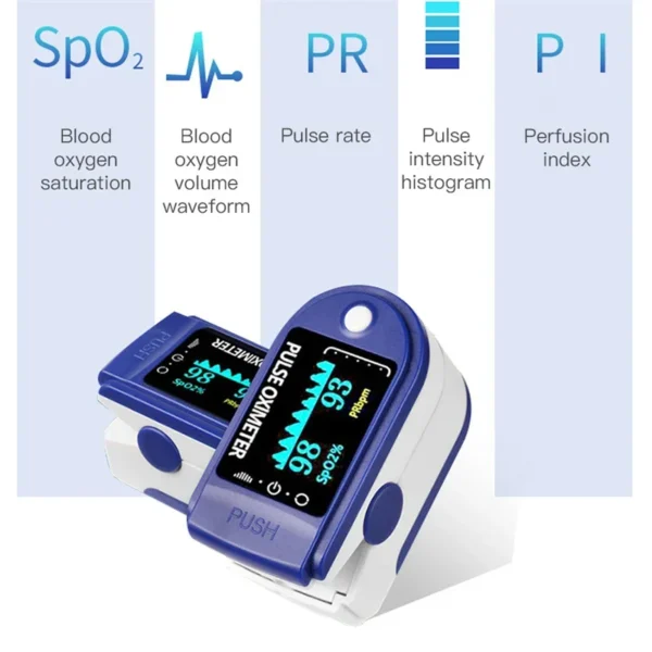 Portable Professional Finger Oximeter Digital Finger Pulse Oximeter OLED Blood Oxygen Heart Rate Health Diagnostic Monitor Tool - Image 2