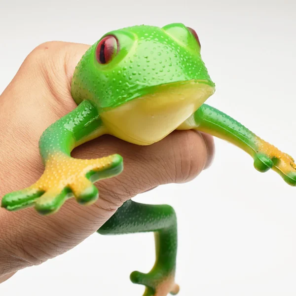 Simulation Frog Model Ornaments Soft Rubber Fake Frog Creative Compulsion Vent Frog Toys Children's Gift Sensory Toys - Image 5