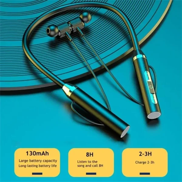 K58 Wireless Headphones Bluetooth Neckband Magnetic Earphones Sport Running Earbuds Waterproof Bluetooth 5.0 Headset With Mic - Image 3