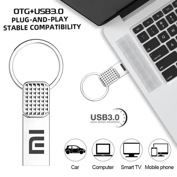 Xiaomi USB 3.0 Pen Drive 2TB 1TB High Speed Transfer U Disk 512GB 256GB Metal Pendrive USB Flash Drives 128GB Memoria USB Stick - Image 5