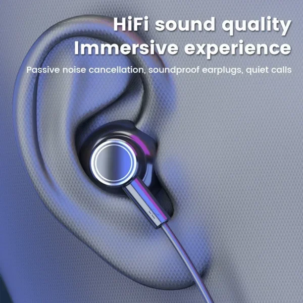 K58pro Wireless Earphones Bluetooth 5.3 Neckband Headphones Gaming LED Display HIFI Headset Sports TWS Earbuds With Mic TF Card - Image 6