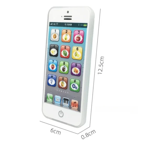 Children Simulation Phone Baby Musical Early Educational Toys English Learning Cellphone with Light Sound Mobile Vocal Toy - Image 2
