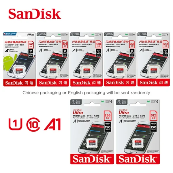 Sandisk Ultra Micro tf SD card 128GB 32GB 64GB 256GB Mini SD Card SD/TF Flash Card Memory Card 32 64 128 gb miniSD for Phone - Image 6