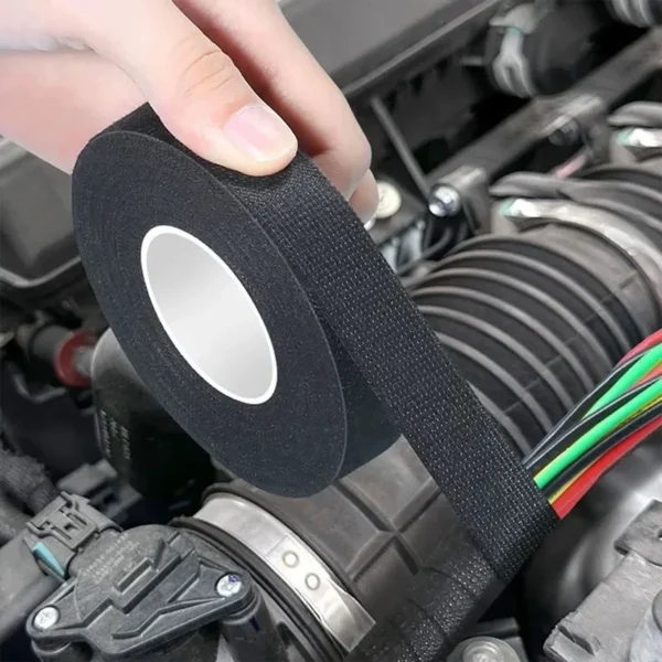 Electrical Tape Heat-resistant Harness Bundle Insulation Auto Wiring Fabric Cloth Wrap Waterproof Cable Organizer Adhesive Tapes - Image 4