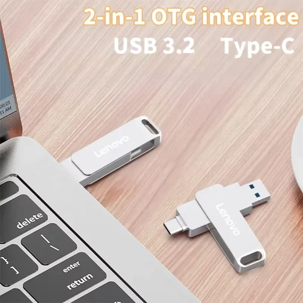 NEW Lenovo USB 3.0 Flash Drive High Speed Pen Drive 64TB Usb 3. 0 Memory Stick 2TB Flash Pendrive 128GB Metal Memoria Usb Disk - Image 2
