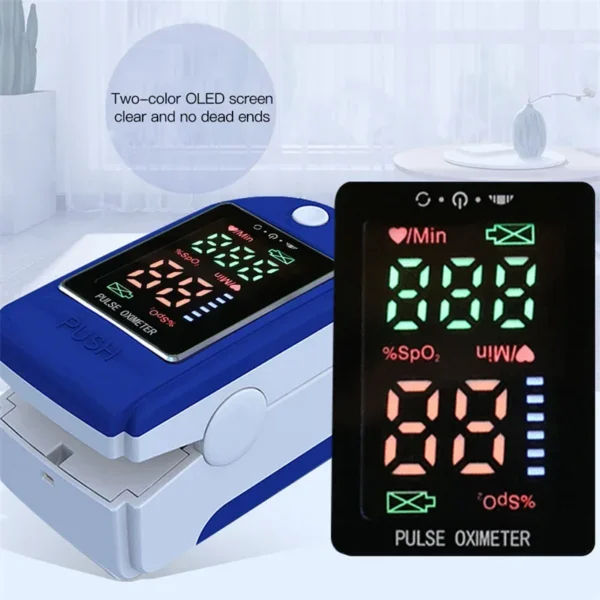 Portable Professional Finger Oximeter Digital Finger Pulse Oximeter OLED Blood Oxygen Heart Rate Health Diagnostic Monitor Tool - Image 5
