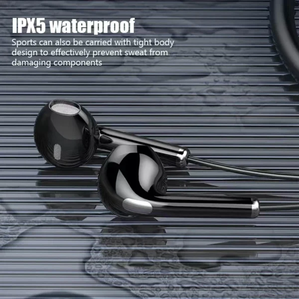 NEWMSNR Hifi Sound Neckband in-ear Wireless Bluetooth5.2 Headphones Magnetic LED Headsets Sports Gamer Earphones noise reduction - Image 3