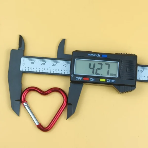1 Pcs Heart-shaped Aluminum Carabiner Key Chain Clip Outdoor Keyring Hook Water Bottle Hanging Buckle Travel Kit Accessories - Image 6